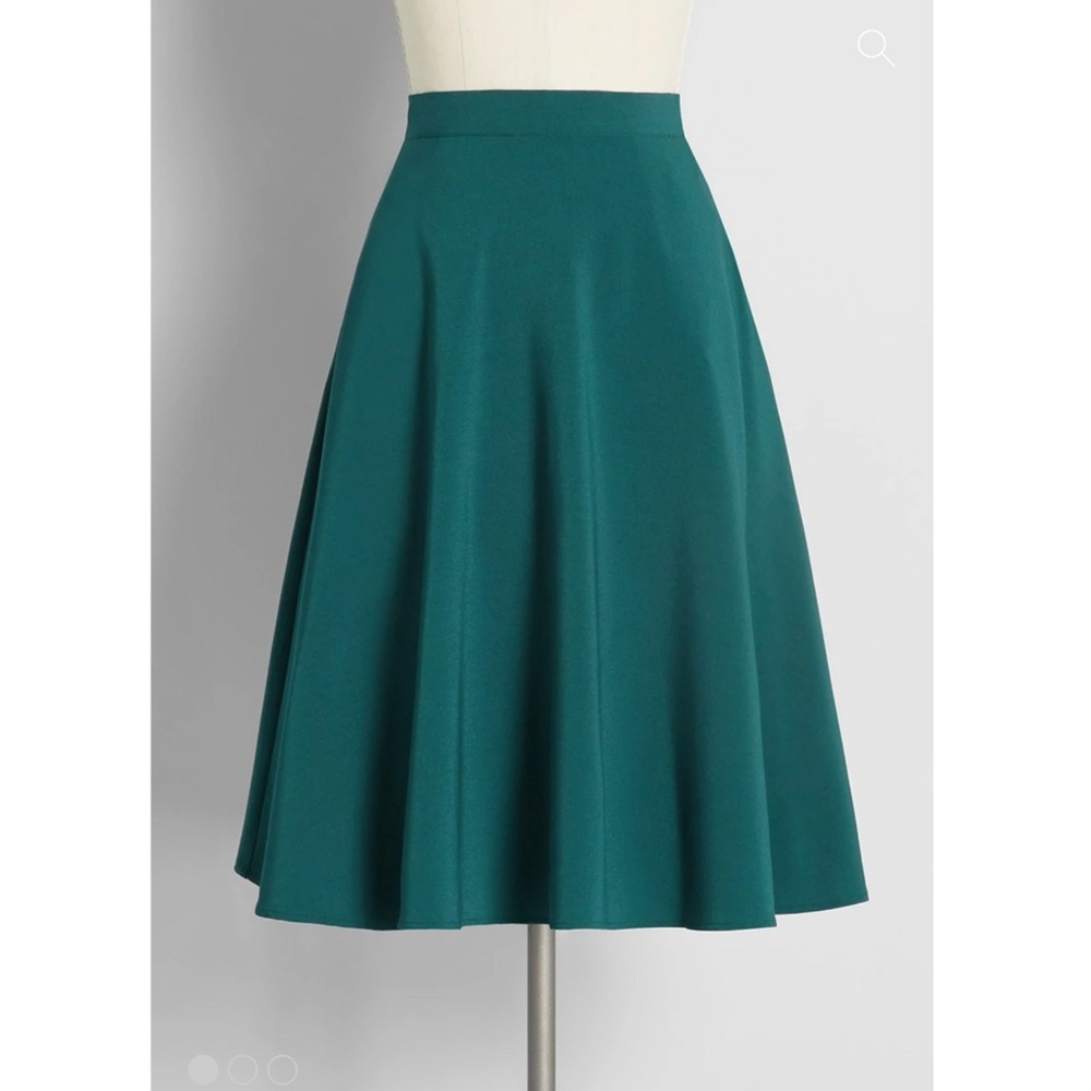 Just This Sway A-Line Skirt - Green / XL